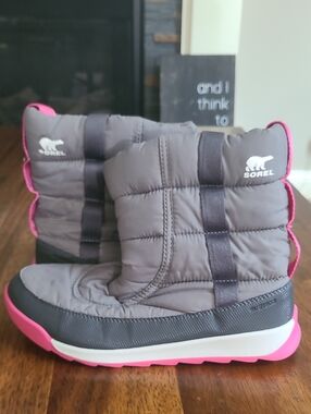 Sorel Whitney II Puffy Mid Womens  Snow Booties Size US 7 Quarry Pink